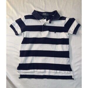 Polo Ralph Lauren Boys Size 4 Blue/wht Stripe Polo, RN41381